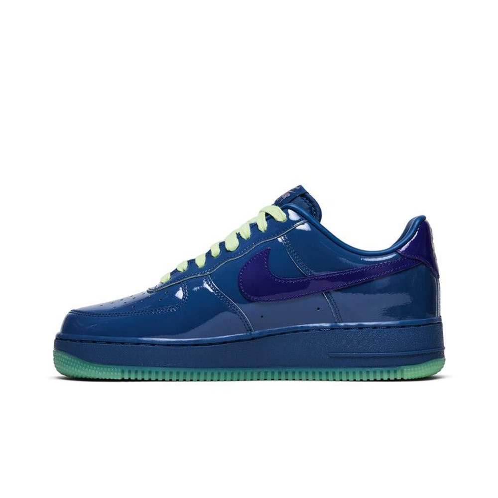 Nike Air Force 1 Low Patent Leather Mystic Navy Grape Ice – hlavní pohled | Purekickz