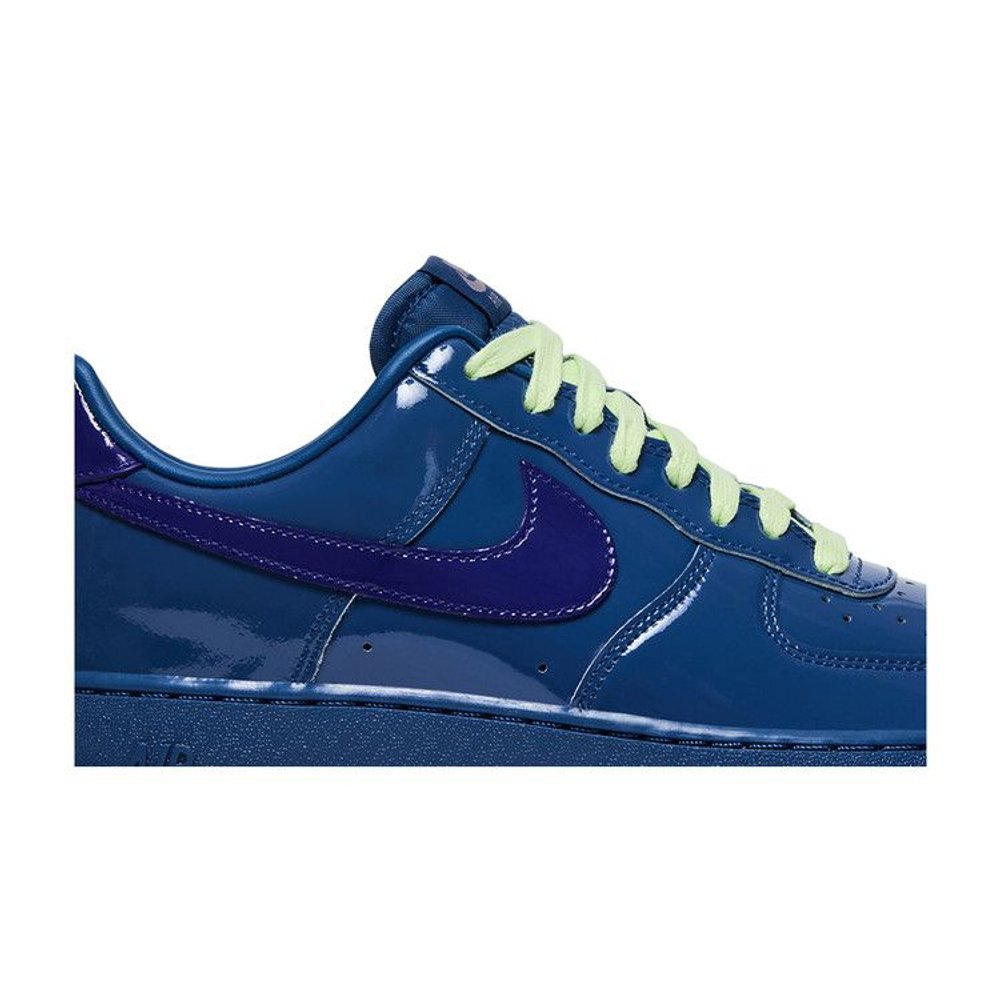 Nike Air Force 1 Low Patent Leather Mystic Navy Grape Ice – detail | Purekickz