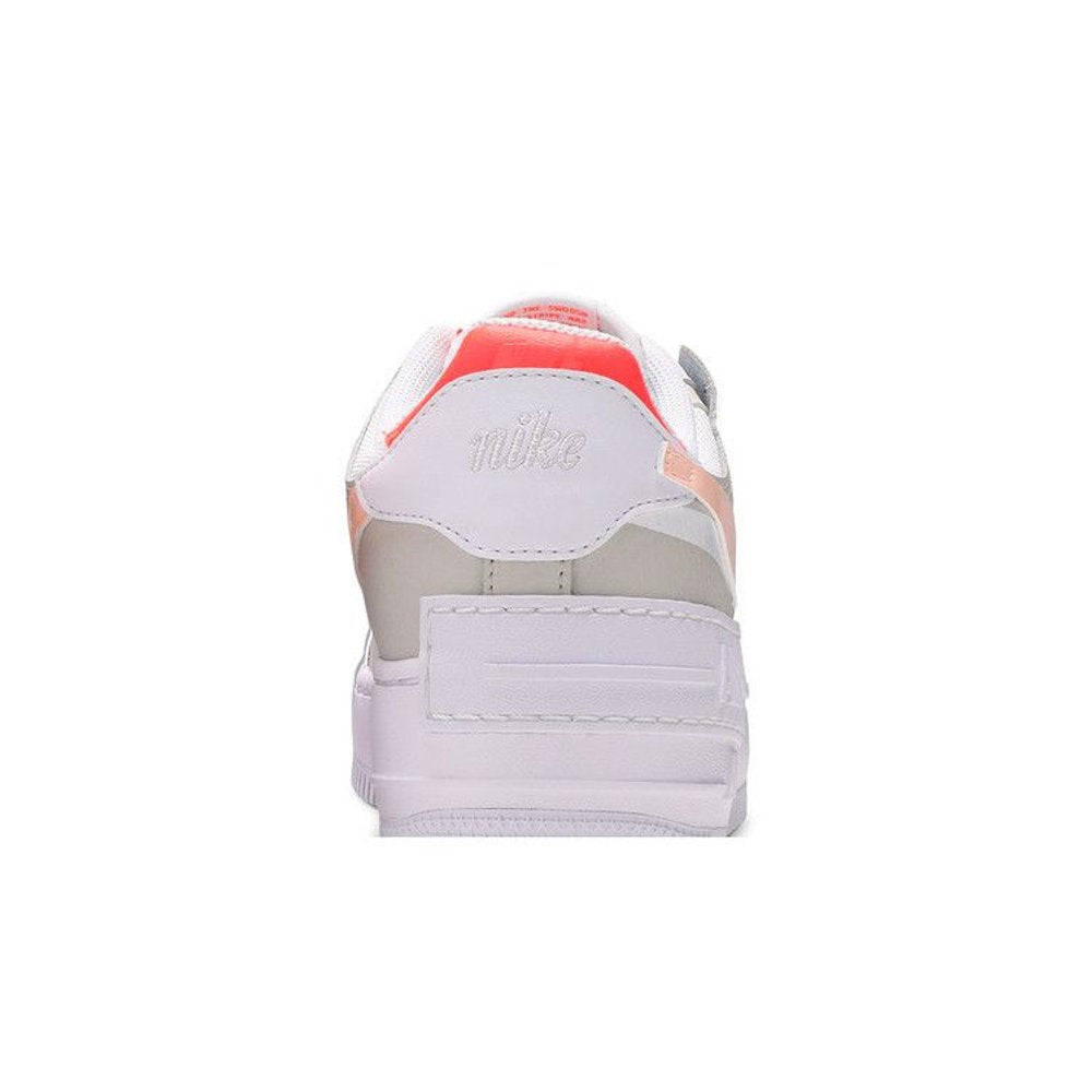 Nike Air Force 1 Low Shadow White Bright Mango (W) – detail materiálu | Purekickz