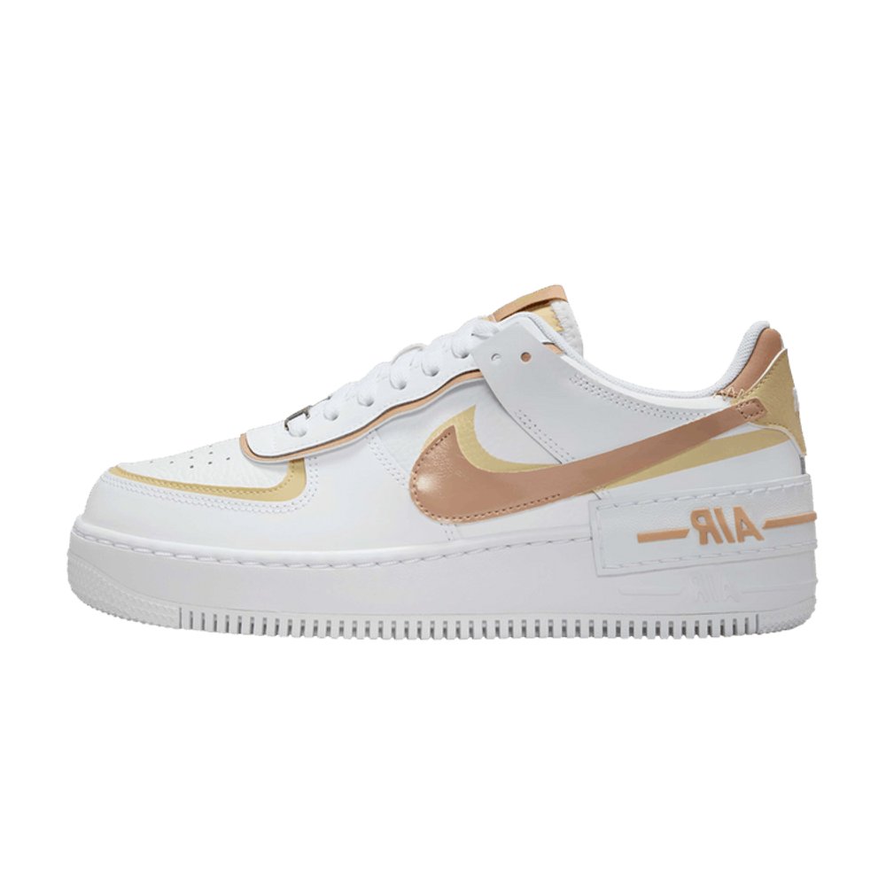 Nike Air Force 1 Low Shadow White Team Gold Rattan – hlavní pohled | Purekickz