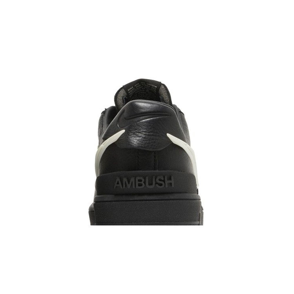 Nike Air Force 1 Low SP AMBUSH Black – detail materiálu | Purekickz