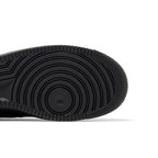 Nike Air Force 1 Low SP Triple Black Perforated – pohled shora | Purekickz