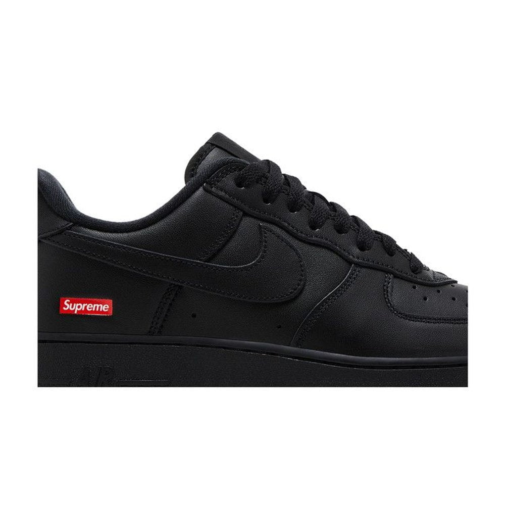 Nike Air Force 1 Low Supreme Black – detail | Purekickz