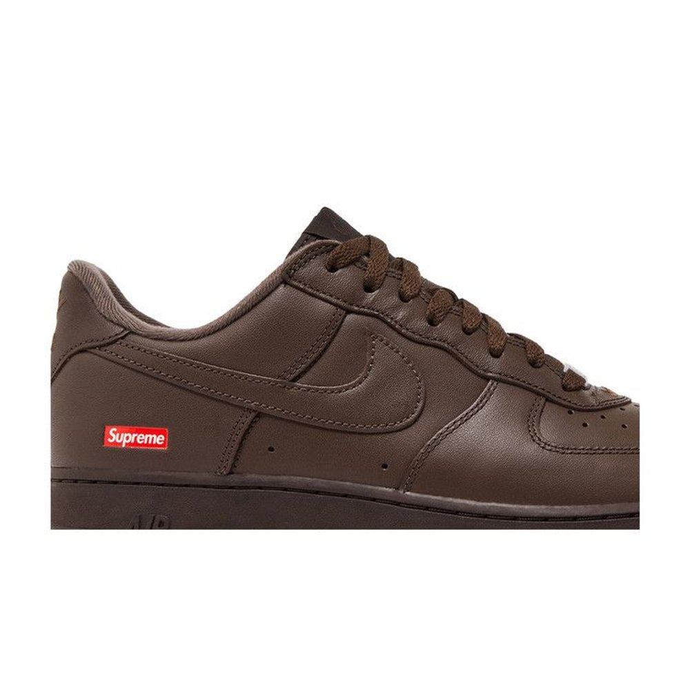 Nike Air Force 1 Low Supreme Brown – detail | Purekickz