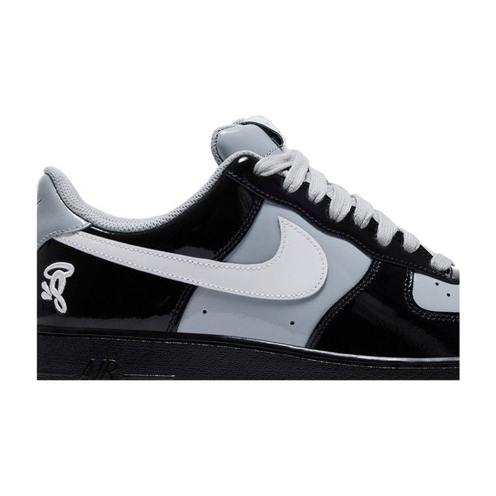 Nike Air Force 1 Low Syna Central Cee Black White Smoke Grey – detail | Purekickz