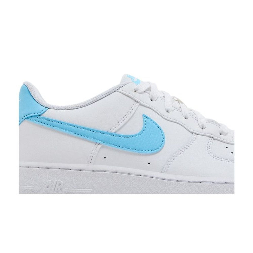 Nike Air Force 1 Low White Aquarius Blue (GS) – detail | Purekickz