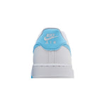 Nike Air Force 1 Low White Aquarius Blue (GS) – detail materiálu | Purekickz