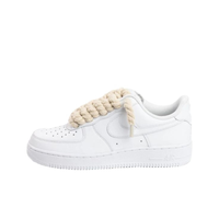 Nike Air Force 1 Low White Rope Laces Beige – hlavní pohled | Purekickz