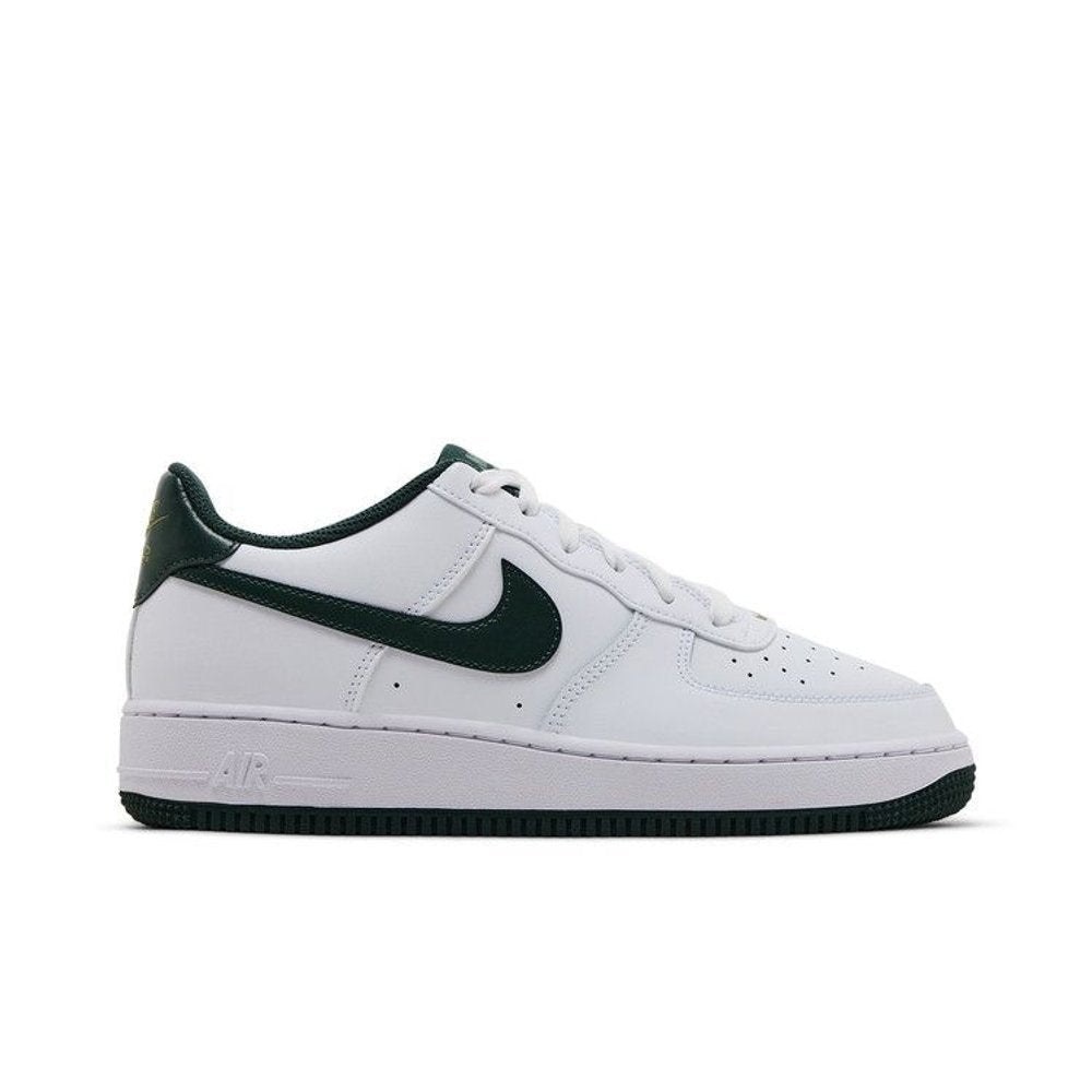 Nike Air Force 1 Low White Vintage Green (GS) – boční pohled | Purekickz