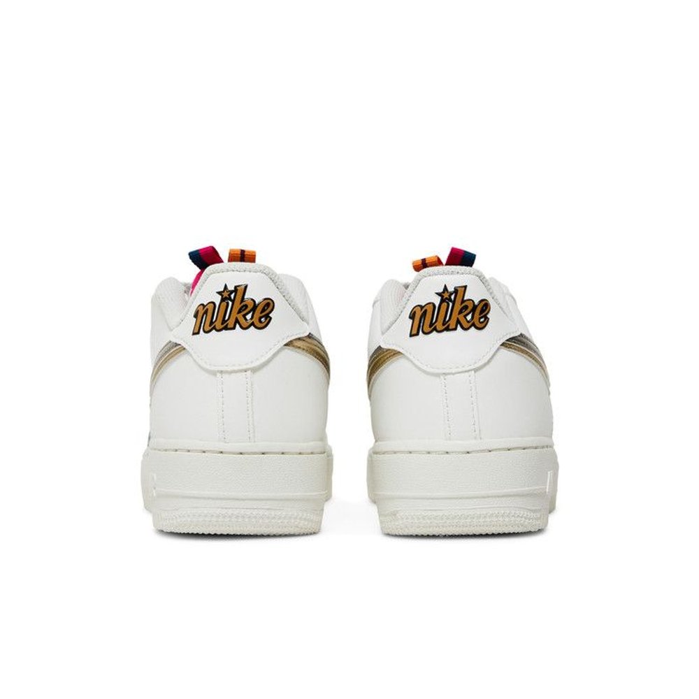 Nike Air Force 1 LV8 Double Swoosh Silver Gold (GS) – podrážka | Purekickz