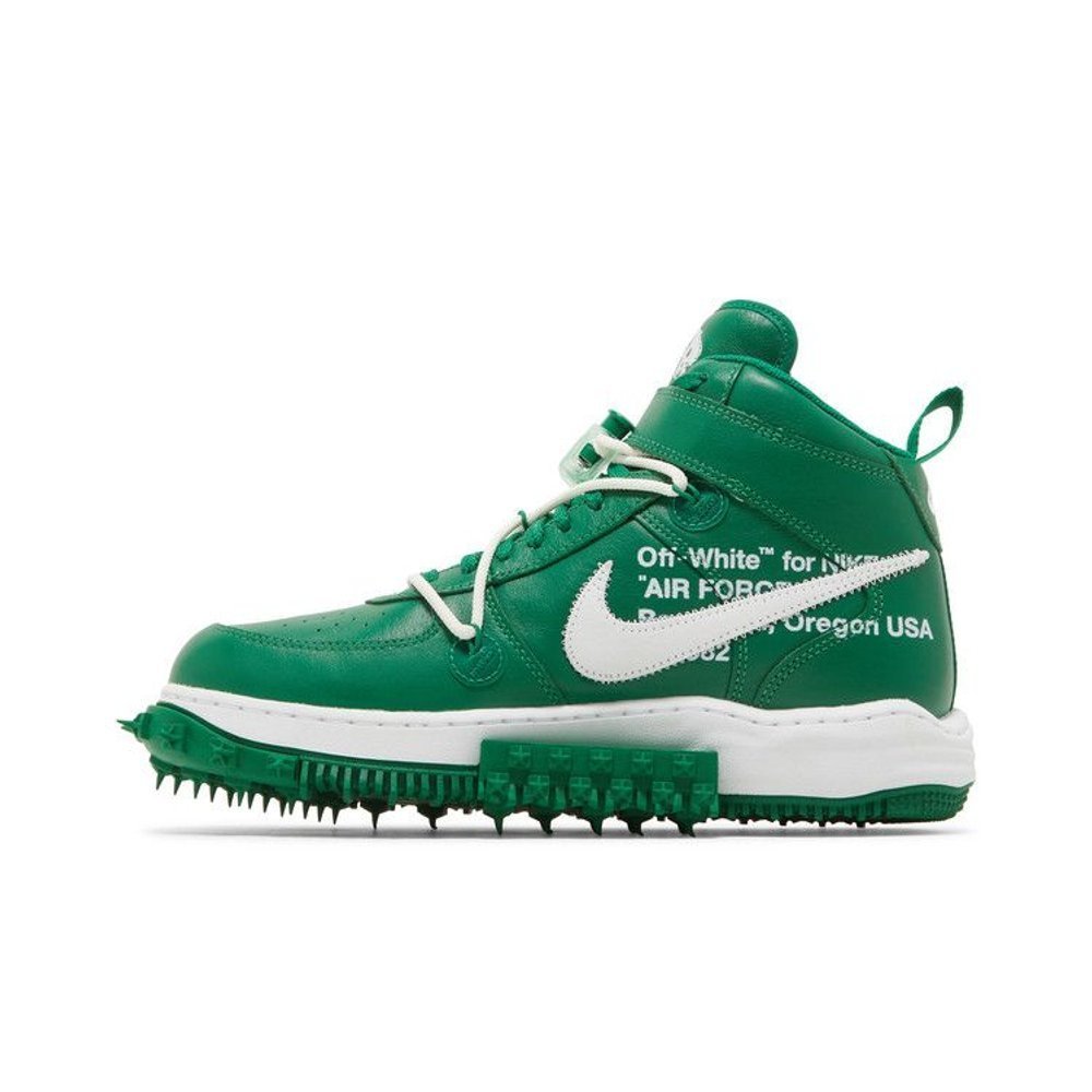 Nike Air Force 1 Mid Off-White Pine Green – hlavní pohled | Purekickz