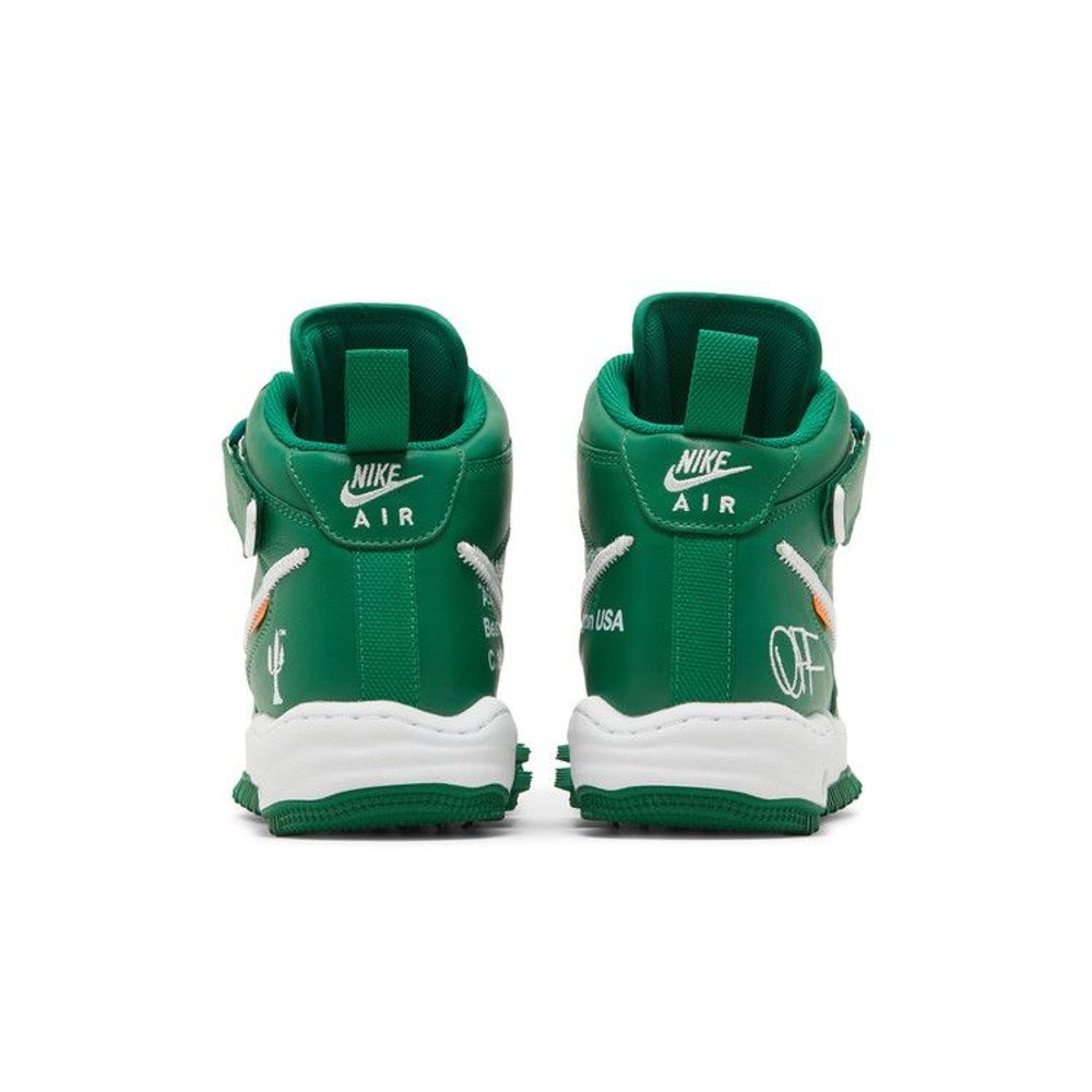 Nike Air Force 1 Mid Off-White Pine Green – podrážka | Purekickz