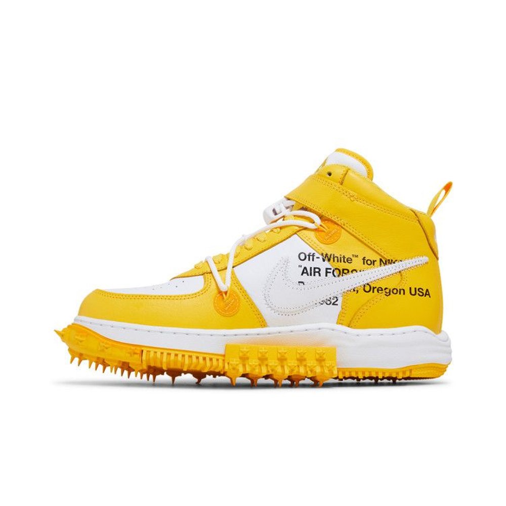 Nike Air Force 1 Mid SP Off-White Varsity Maize – hlavní pohled | Purekickz