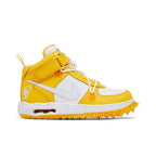 Nike Air Force 1 Mid SP Off-White Varsity Maize – boční pohled | Purekickz
