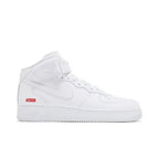 Nike Air Force 1 Mid Supreme White – boční pohled | Purekickz