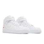 Nike Air Force 1 Mid Supreme White – lifestyle foto | Purekickz