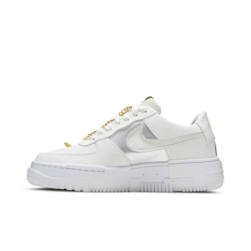 Nike Air Force 1 Pixel White Gold Chain – hlavní pohled | Purekickz
