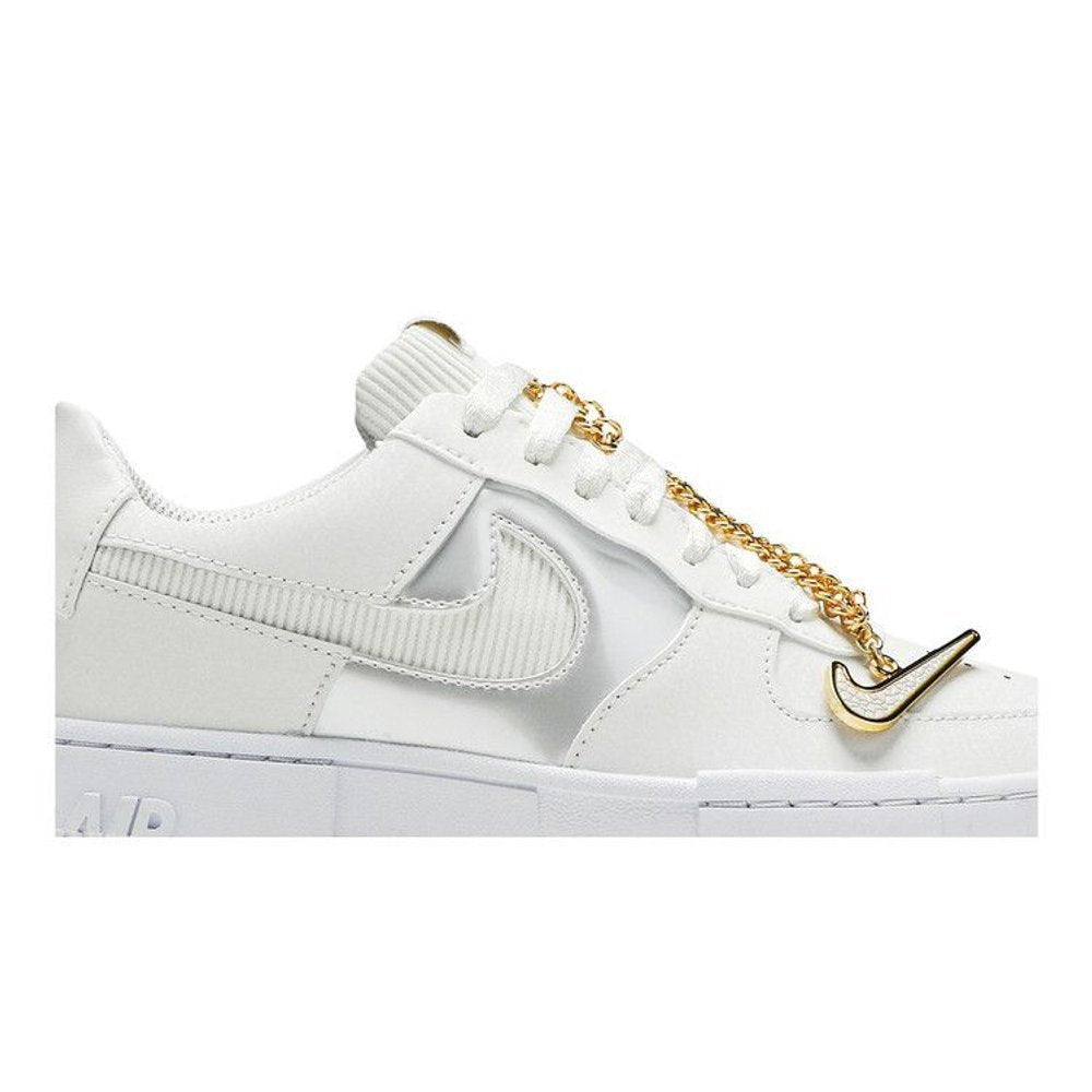 Nike Air Force 1 Pixel White Gold Chain – detail | Purekickz