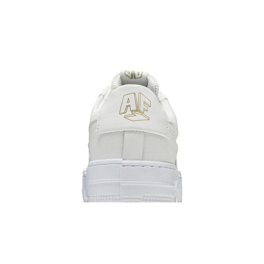 Nike Air Force 1 Pixel White Gold Chain – detail materiálu | Purekickz