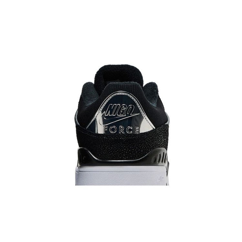 Nike Air Force 3 Low SP Nigo Black White – detail materiálu | Purekickz
