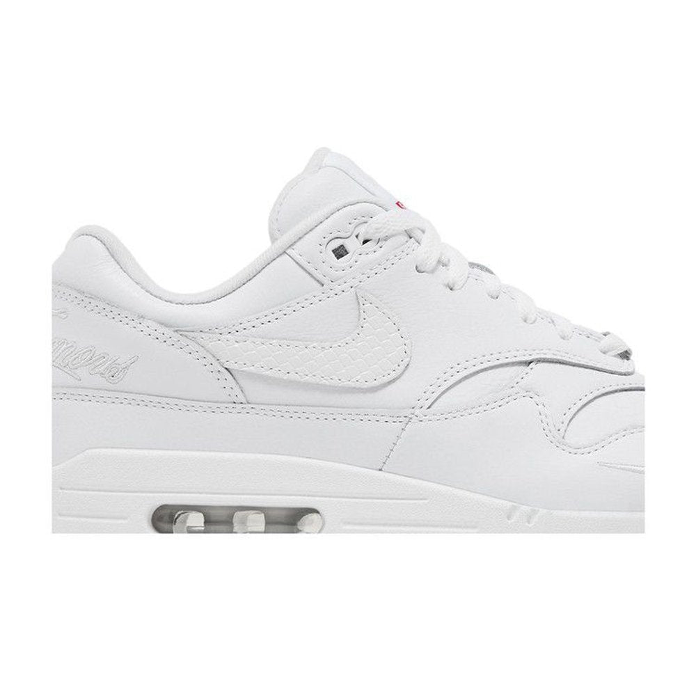 Nike Air Max 1 '87 SP Supreme Triple White – detail | Purekickz