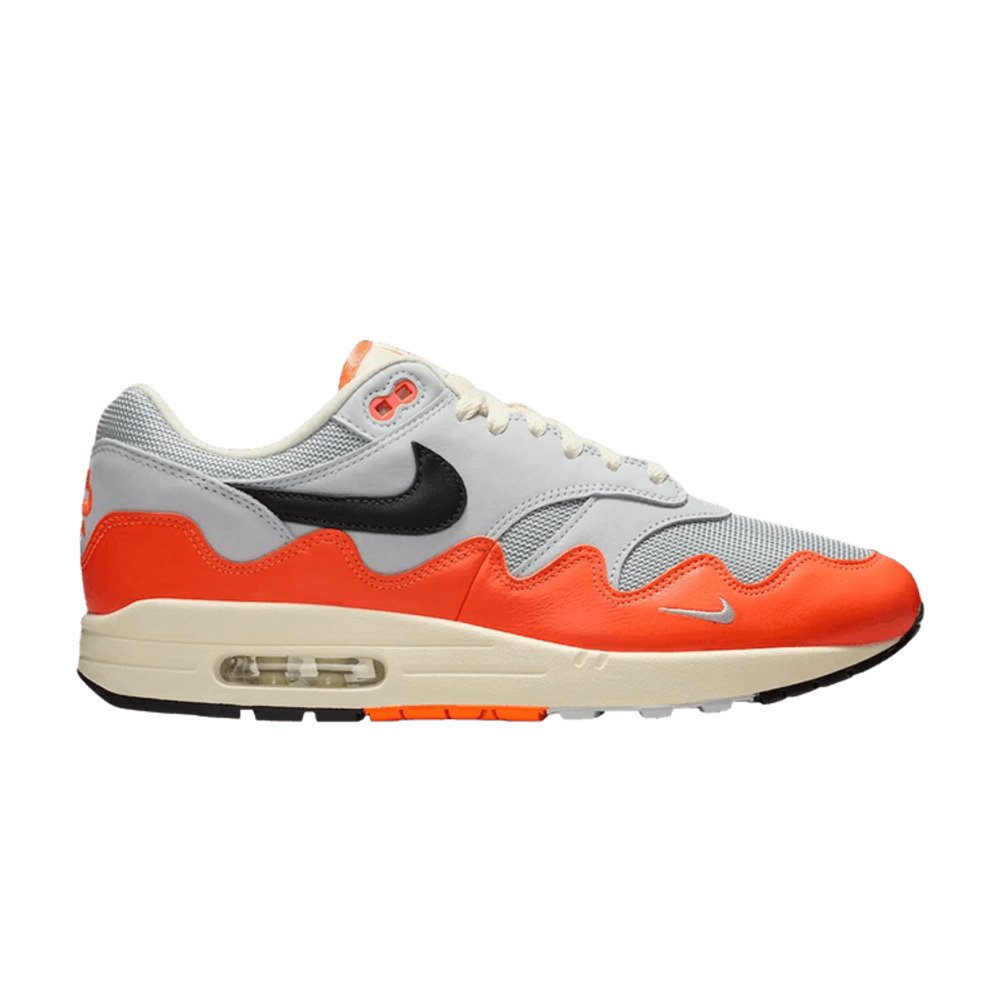 Nike Air Max 1 Patta Waves Hyper Crimson Pure Platinum – boční pohled | Purekickz