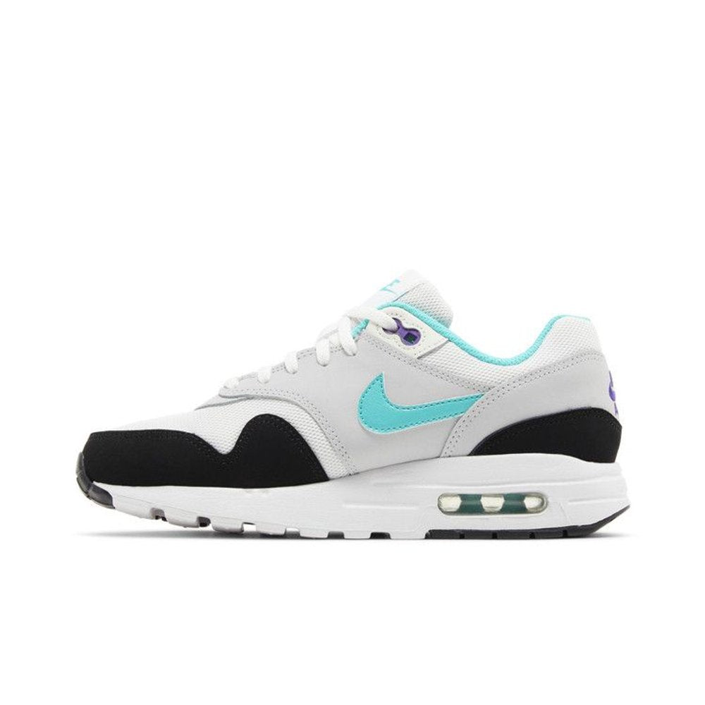 Nike Air Max 1 White Pure Platinum Court Purple Hyper Jade (GS) – hlavní pohled | Purekickz