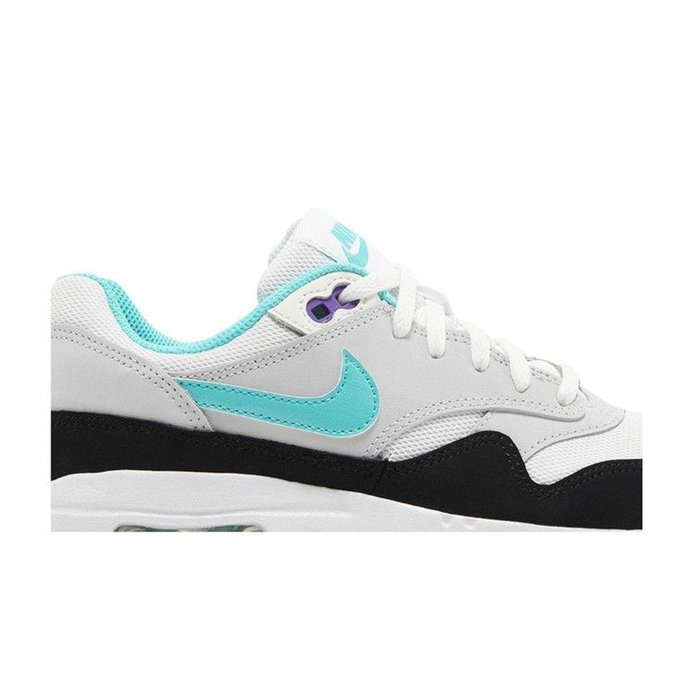 Nike Air Max 1 White Pure Platinum Court Purple Hyper Jade (GS) – detail | Purekickz