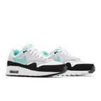 Nike Air Max 1 White Pure Platinum Court Purple Hyper Jade (GS) – lifestyle foto | Purekickz