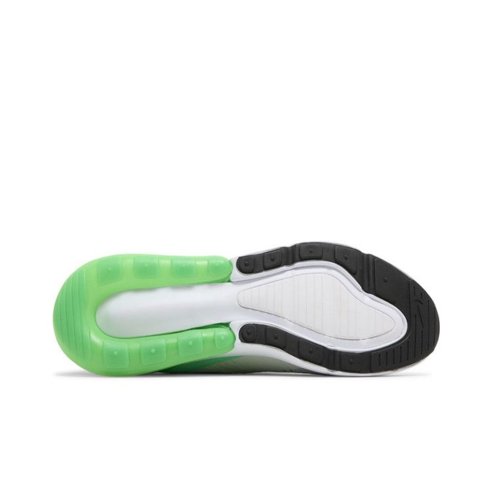 Nike Air Max 270 Light Silver Green Shock – zadní pohled | Purekickz