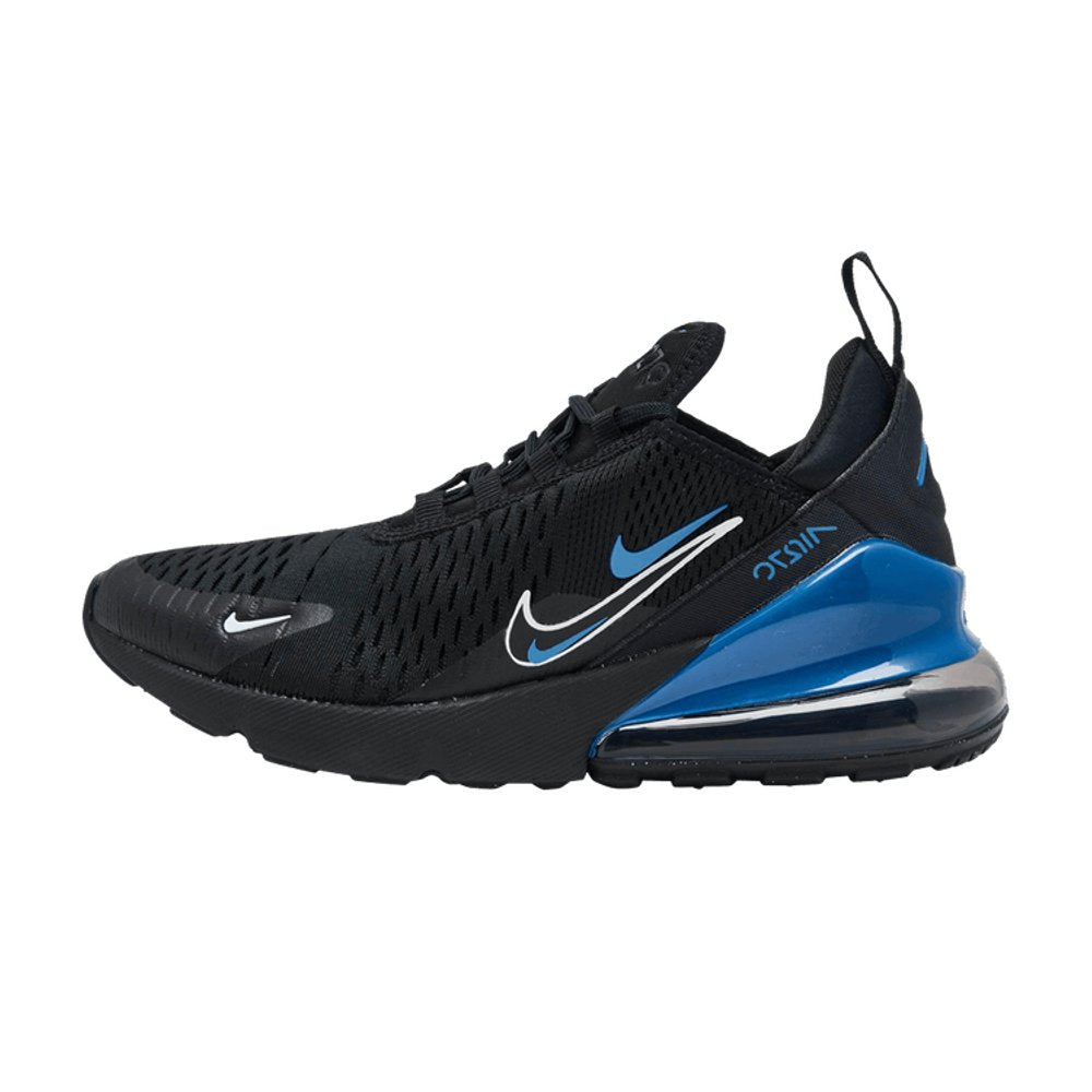 Nike Air Max 270 Multi-Swoosh Black Dark Marina Blue (GS) – hlavní pohled | Purekickz