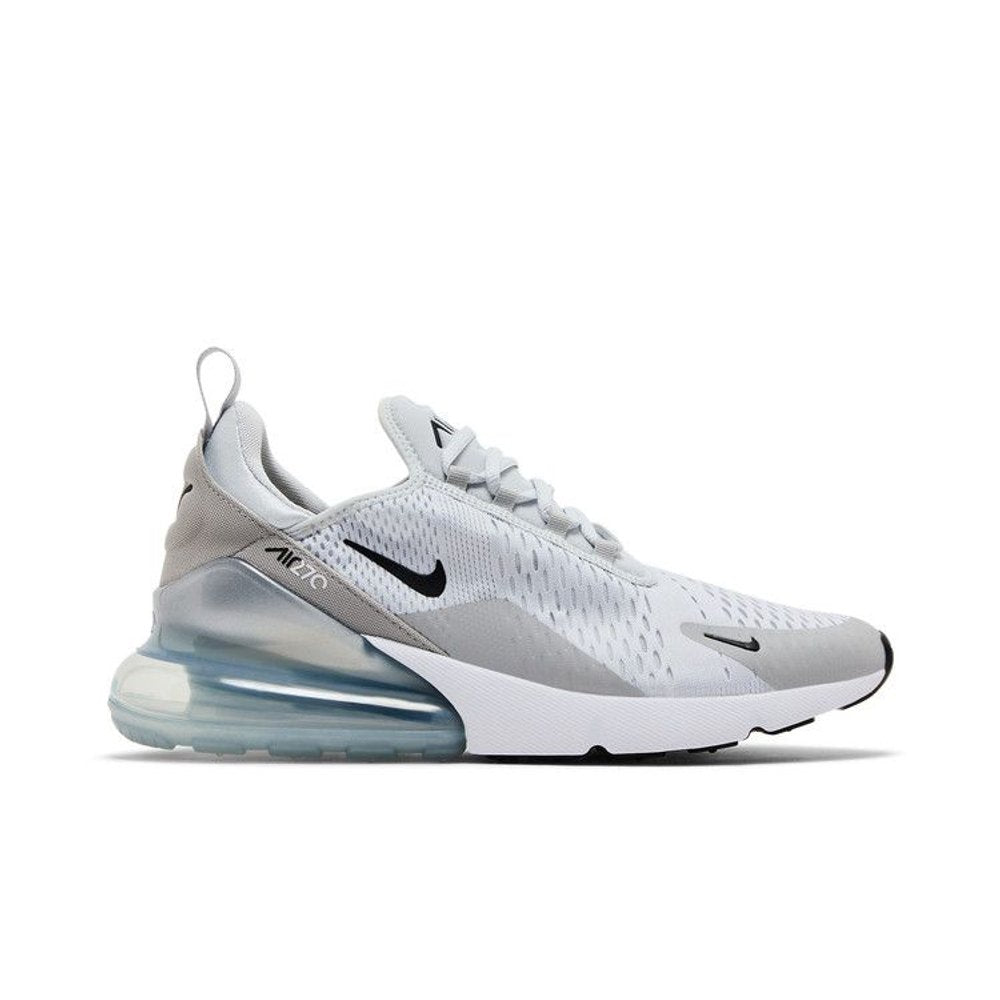 Nike Air Max 270 Pure Platinum Light Smoke Grey Metallic Silver Black (W) – boční pohled | Purekickz