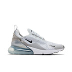Nike Air Max 270 Pure Platinum Light Smoke Grey Metallic Silver Black (W) – boční pohled | Purekickz