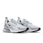 Nike Air Max 270 Pure Platinum Light Smoke Grey Metallic Silver Black (W) – lifestyle foto | Purekickz