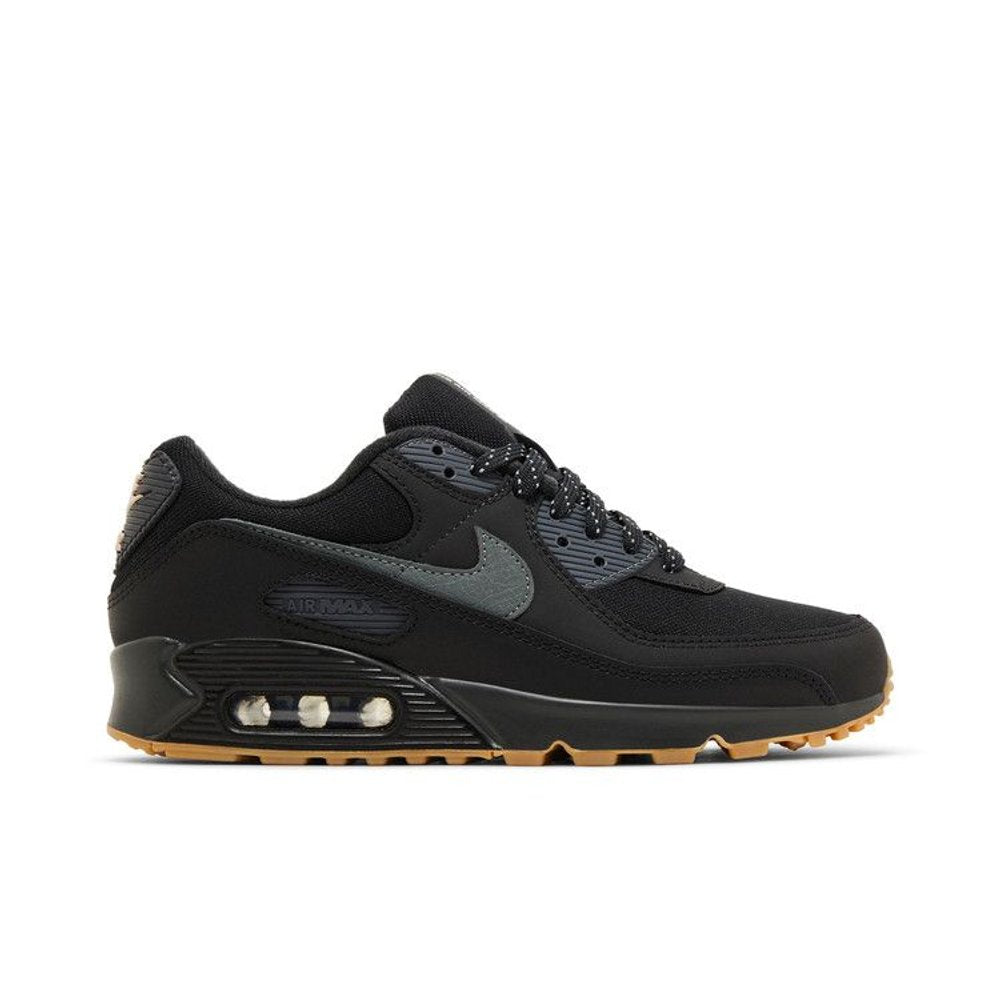 Nike Air Max 90 'Black Smoke Grey Gum' – boční pohled | Purekickz