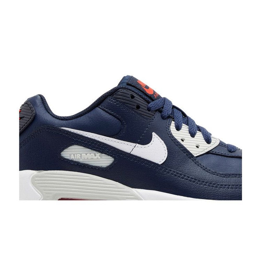 Nike Air Max 90 Leather Obsidian Track Red (GS) – detail | Purekickz