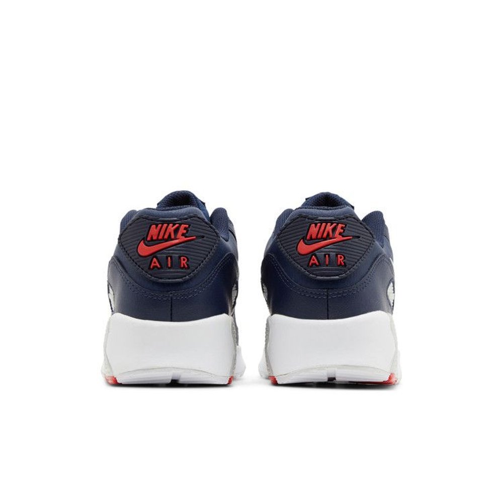 Nike Air Max 90 Leather Obsidian Track Red (GS) – podrážka | Purekickz