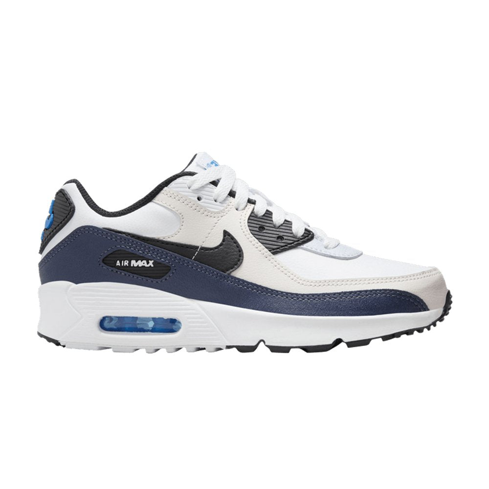Nike Air Max 90 Leather Phantom Thunder Blue (GS) – boční pohled | Purekickz