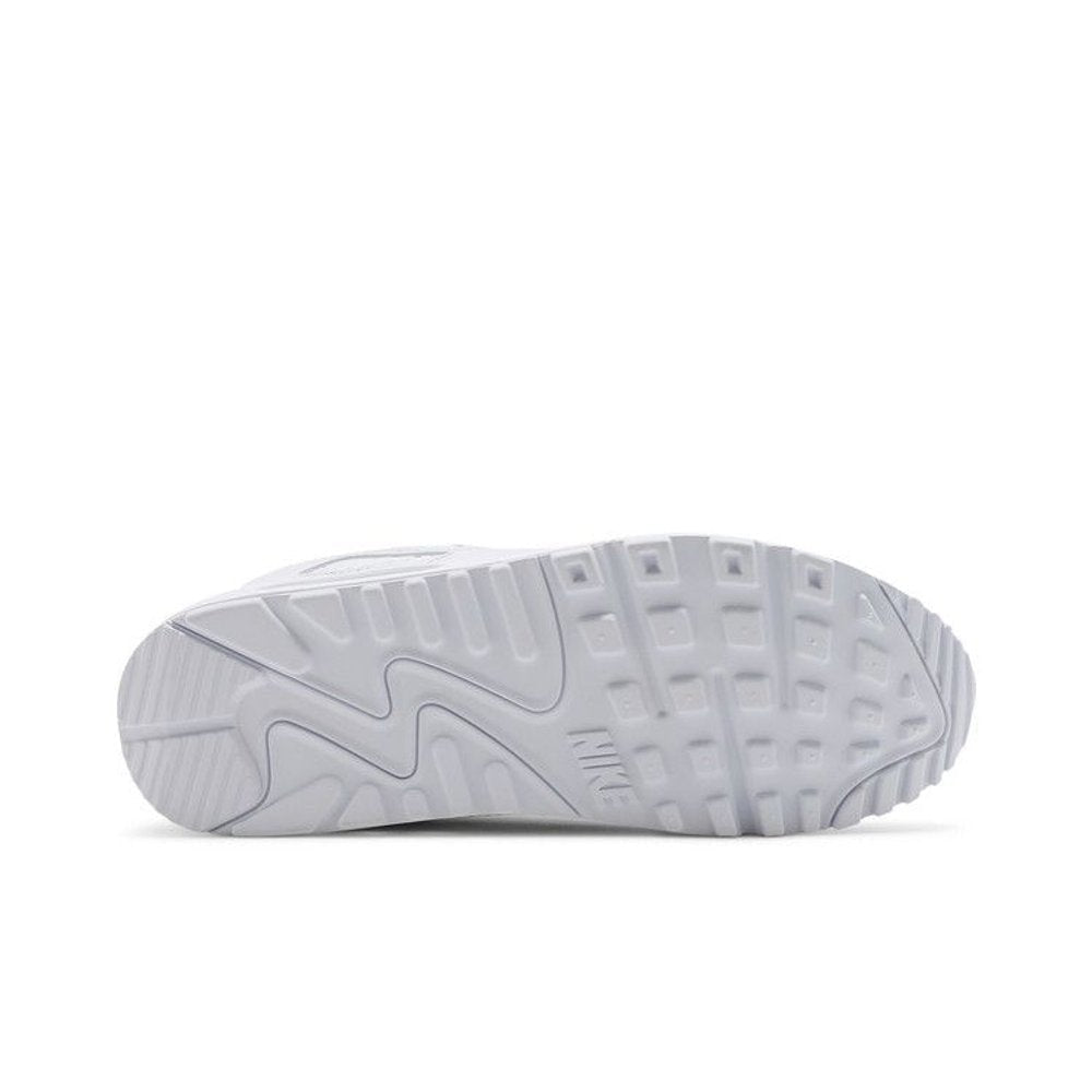 Nike Air Max 90 Leather Triple White – zadní pohled | Purekickz