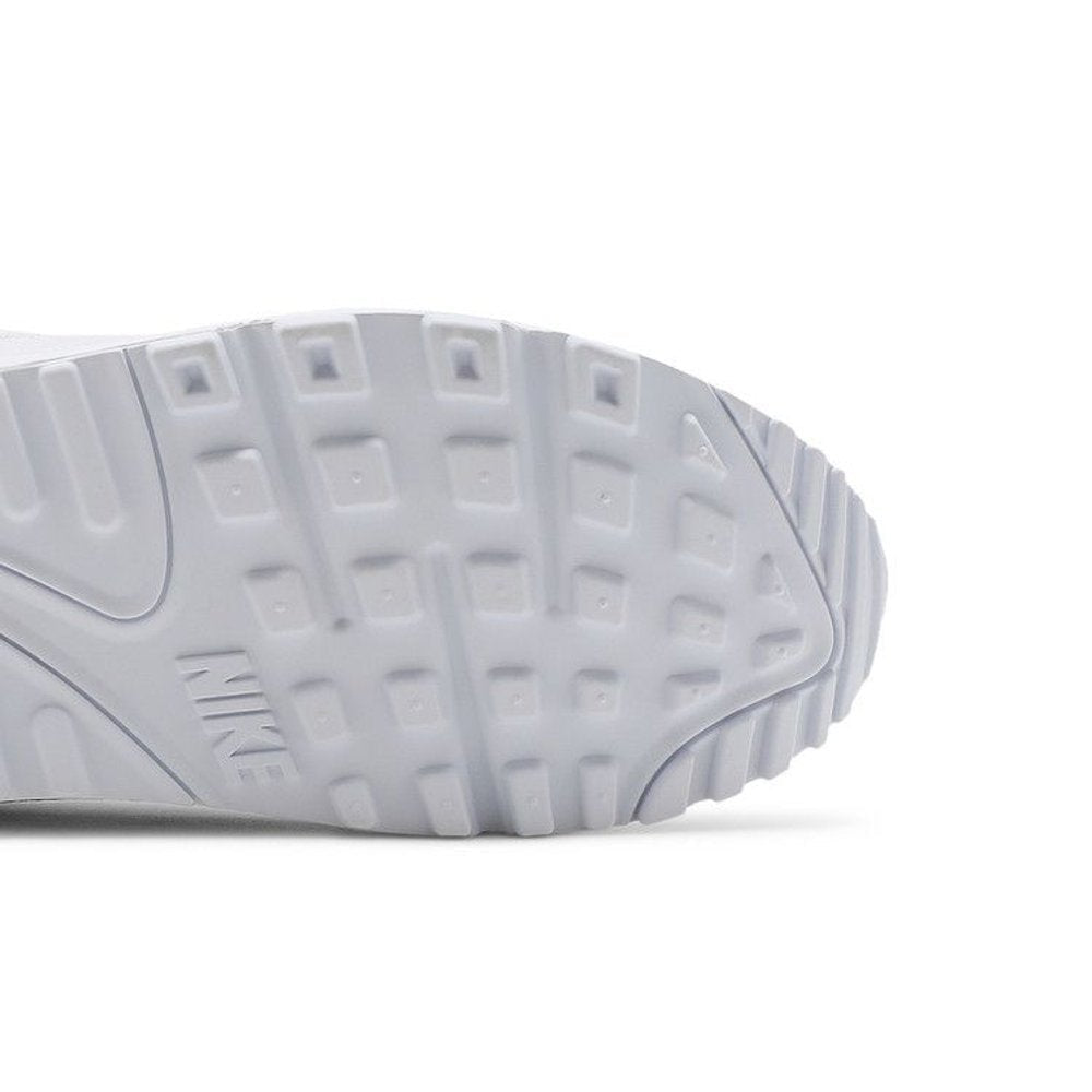 Nike Air Max 90 Leather Triple White – pohled shora | Purekickz