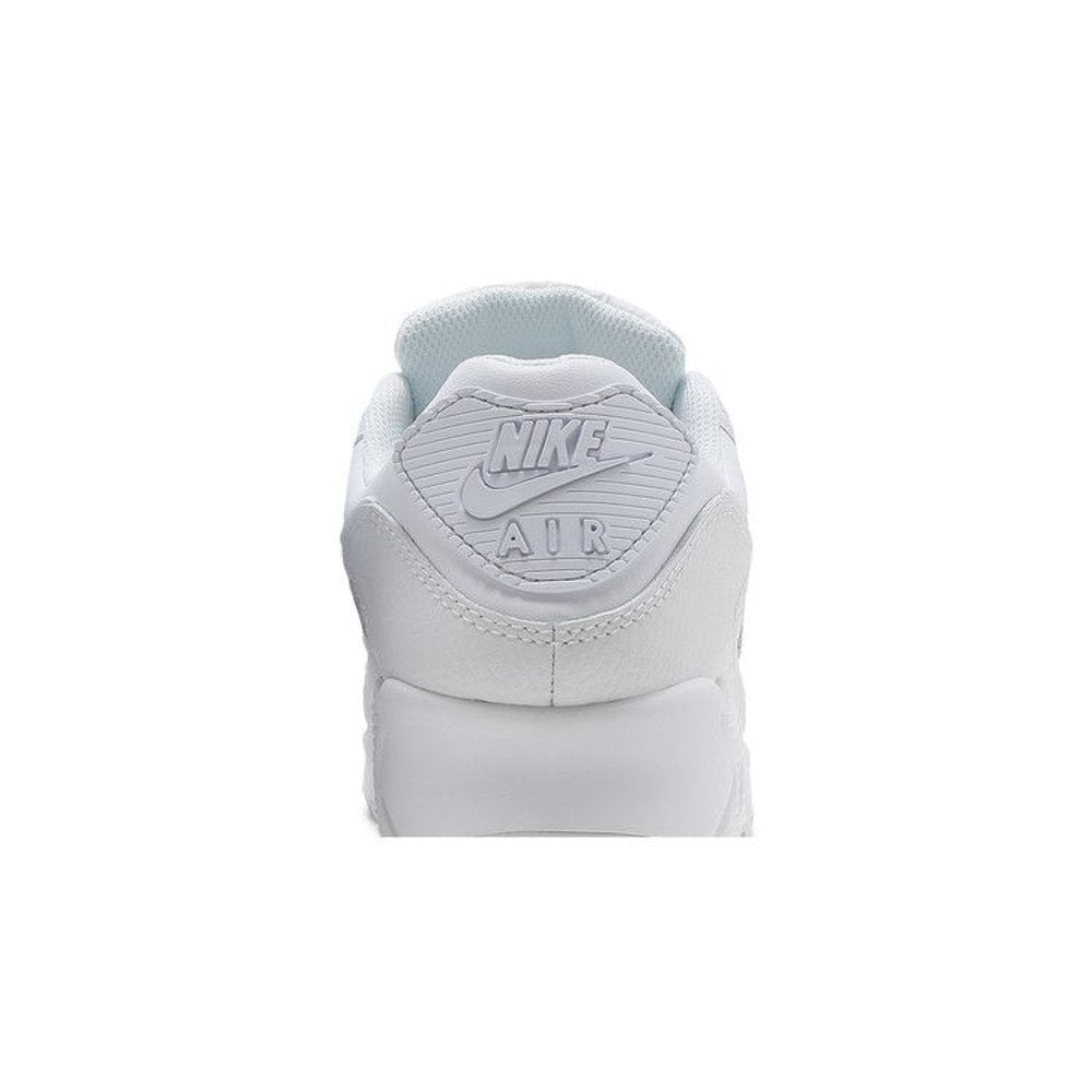 Nike Air Max 90 Leather Triple White – detail materiálu | Purekickz