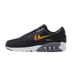 Nike Air Max 90 'Spray Paint Swoosh - Black Gold Orange' – hlavní pohled | Purekickz