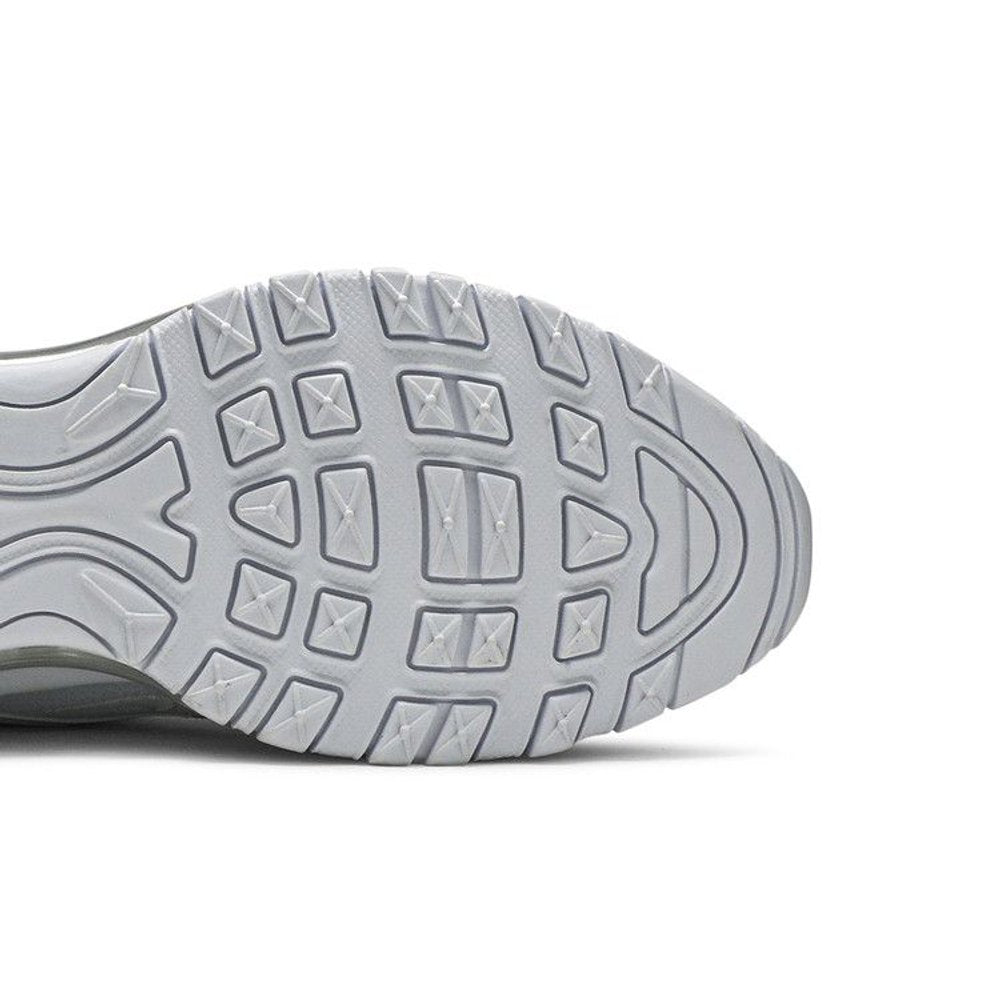 Nike Air Max 97 White Metallic Silver (GS) – pohled shora | Purekickz