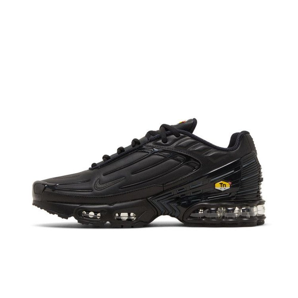 Nike Air Max Plus 3 Leather 'Triple Black' – hlavní pohled | Purekickz