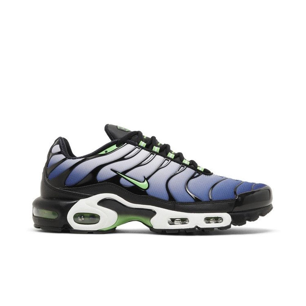 Nike Air Max Plus Icons Deep Royal Scream Green – boční pohled | Purekickz