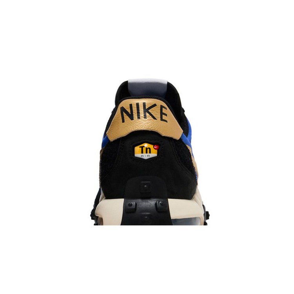 Nike Air Max Waffle Racer SP Hyper Blue Metallic Gold – detail materiálu | Purekickz