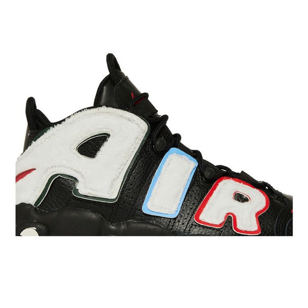 Nike Air More Uptempo Black University Red White (GS) – detail | Purekickz