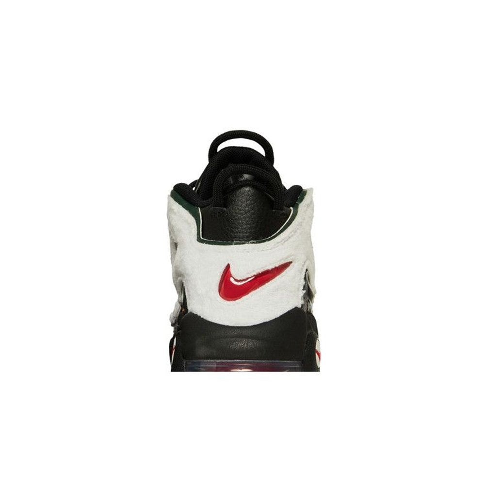 Nike Air More Uptempo Black University Red White (GS) – detail materiálu | Purekickz