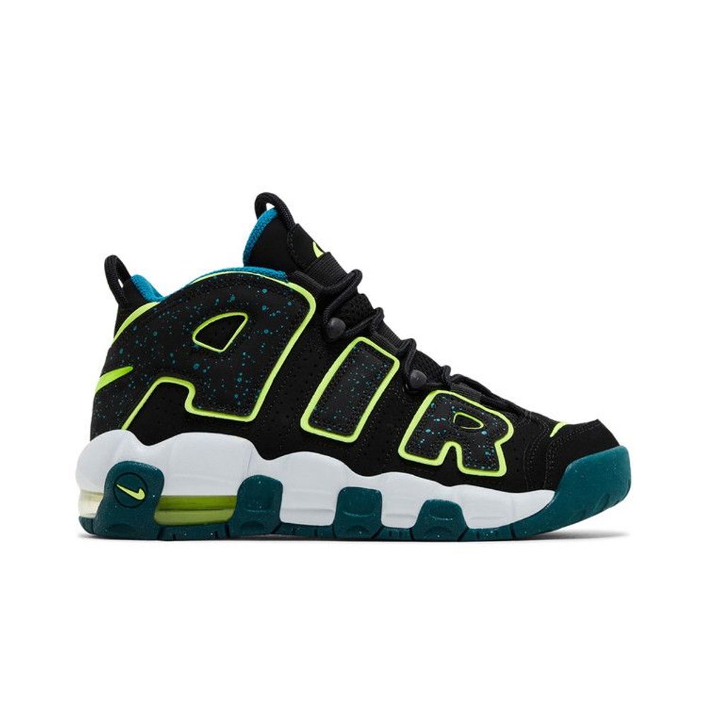 Nike Air More Uptempo Low Black Geode Teal (GS)