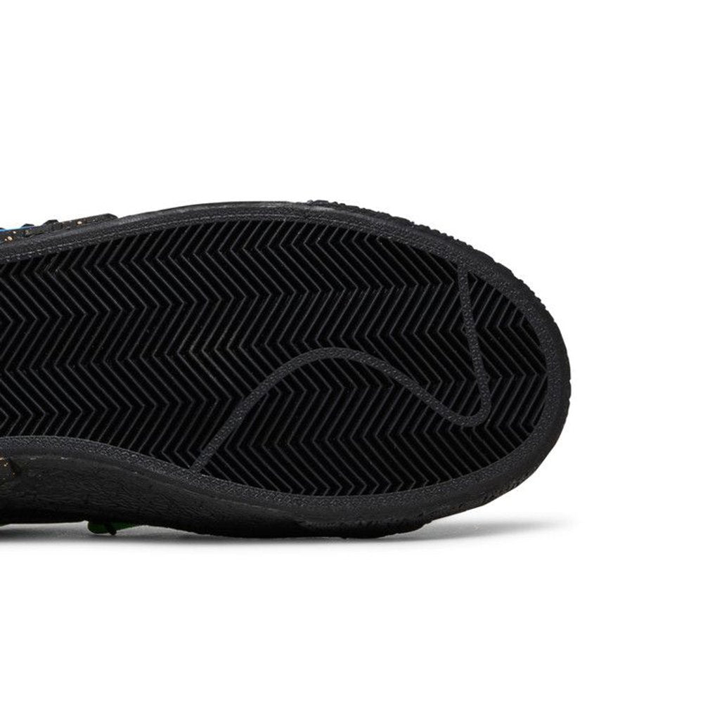 Nike Blazer Low Off-White Black Electro Green – pohled shora | Purekickz